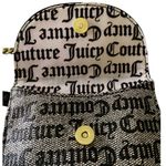Juicy Couture NWT--A LITTLE PIECE OF HEART FLAP CELLIE-CROSSBODY Black and beige, leather and gold chain strap, measures 7x5 inches Photo 7
