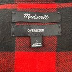 Madewell Buffalo Plaid Flannel Button Down Shirt Oversized Fit - Large Photo 5
