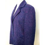 Coldwater Creek  Purple Tweed Career Blazer Jacket Womens Acrylic Wool Blend P14 Photo 3