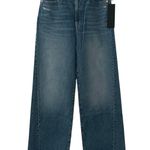 Edwin Women's Nova Forward Seam Wide Leg Raw Hem Denim Jeans Medium Wash 29 New Blue Photo 0