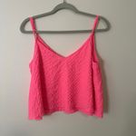 Lilly Pulitzer  bright pink textured tank top size L Photo 11