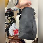 Coach  Hampton Zip Tote Bag F10695 Black Nylon Turquoise Trim Photo 6