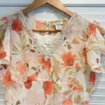 Cherokee Vintage 90 Y2K Floral Bias Cut Dress Lace Beaded Fairy Whimsical Dainty Photo 1