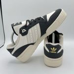 Adidas Women Size 9 RIVALRY LOW Lifestyle Shoes Carbon/Talc/Cloud White/Black Photo 4