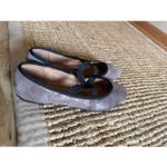 Söfft Shimmer Taupe Suede Mary Jane Flats Women’s Size 9M Leather Tan Photo 3