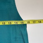 The Loft Teal Ruffle High Neck Tie Back Tank Top Photo 7