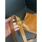 Longchamp ‎ Brown Leather Crossbody Style Bag Purse Paris Vintage Photo 2