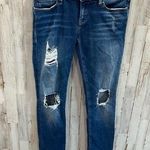Mavi Emma Slim Boyfriend Blue Jeans Distressed Low Rise Size 28 Photo 0