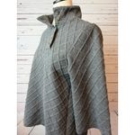 Soft Surroundings  Knit Sweater Medium Textured Poncho Chunky 2CJ97 Tunic Shirt Photo 8