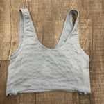 PacSun LA Hearts by Blue Ribbed Crop Tank Top Lettuce Hem V-Neck Women's M Y2K Photo 5