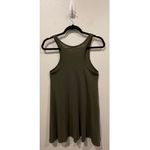 Free People Long Beach Mini Dress Olive Green Photo 1