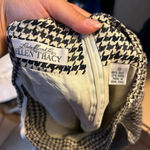 Ellen Tracy Vintage Houndstooth Silk Skirt Photo 2