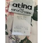 Vintage Atina By Karon Crosby Dress Womens 8 White Floral Lace Collar Midi Photo 14