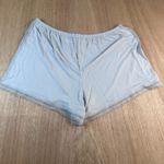 Victoria's Secret Victoria’s Secret Pajama Set Womens Large Gray Lace Trim Button Top & Shorts Photo 4