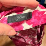 J.Crew satin-backed crepe V-neck long-sleeve fuchsia floral print buttons blouse Photo 6