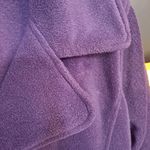 Three Hearts  Purple‎ Fleece Pea Coat Size Large Photo 1