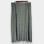 Vintage 18W J.G. HOOK 2 Piece Suit 80's | Jacket & Pleated Skirt Plaid Tweed Black Photo 7