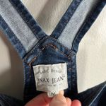 Wax Jean Denim Overalls Shorts M Distressed Cuffed Bib Adjustable Straps Photo 4