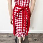 [Vintage] Red Gingham Dirndl Bavarian German Beer Girl Costume Dress Sz XL EU 46 Photo 7