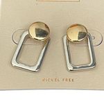 14th & Union  two toned nickel free earrings NEW Photo 0