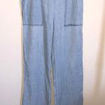 Wet Seal Light Wash Blue Denim High Waisted Flare Wide Leg Trousers Pants Jeans Photo 0