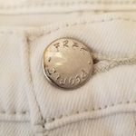 Free People {27}  Great Heights Frayed Hem Distressed Ripped Jeans Creamy White Photo 8