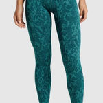 Gymshark Adapt Animal Seamless Green Jacquard Yoga Athletic Leggings Pants Sz M Photo 0