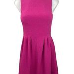 H&M Pink Sleeveless Crewneck Pleated Fit & Flare Knee Length Casual Dress Sz 4 Photo 0