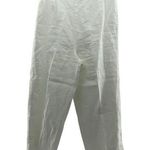 Valerie Stevens Vtg  Size PL Pants Petite Linen Straight Leg High Waist White Photo 0