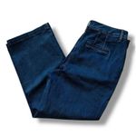 Lane Bryant New Signature Fit Wide Leg High Rise 16 S Denim Dark Blue Jeans NWT Photo 1