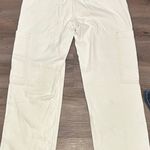 ZARA Jeans Cargo Wide-Leg Cream 6 Photo 2