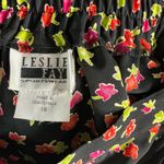 Leslie Fay  Black Floral Maxi Skirt Photo 3