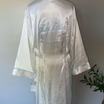 NWT Bride Satin Robe Donatella Intimo White Size XL Photo 4