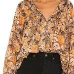 Free People FP Cool Meadow Printed Top in Midnight Combo Free Photo 0
