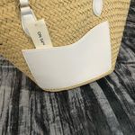 Elegant Straw Tote Bag with White Handles By On 34th Tan Photo 4