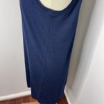 Naadam Navy Blue Silk Cashmere Mini Sleeveless Shift Dress‎ Medium M Photo 6