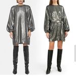 ANINE BING  Angie silver sequined mini dress. New with tags. Size S Photo 2