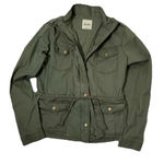 Mudd  military Cargo Army Green Zip‎ Button Front Utility Jacket Bella Swan Photo 0