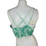 Rue 21 True by Womens Bralette Size 1XGreen Floral Lace Adjustable NWT Strappy Photo 5