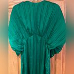 ZARA  Green Pleated Satin Midi Dress Balloon Sleeves RARE Bloggers Fav Size‎ XS Photo 9