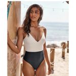 Summersalt Black And White Colorblock One Piece Swimsuit Size 10 Xx1316 Photo 1