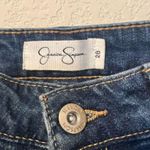 Jessica Simpson Distressed Arrow Straight Striped Side Denim Jeans Photo 3