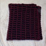 Rampage Infinity Knit Scarf Burgundy / Black Photo 1