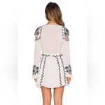 For Love & Lemons new Niccola Blush Embroidered Cutout Long Sleeve Mini Dress Photo 1