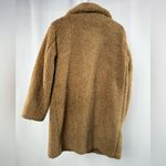 Uniqlo Pile Lined Fleece Tailored Coat Teddy Jacket in Beige Size Small Photo 4