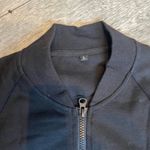 SheIn NWOT  Women’s Large Solid Plain Black Jacket w/ Zipper & Pockets Photo 2