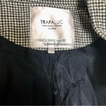 ZARA Trafaluc Houndstooth Bomber Jacket Ribbed Retro Academia Black White Moto L Photo 10