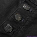 Madewell NEW 10" High-Rise Skinny Jeans in Black Frost: Button-Front Edition, 23 Photo 9