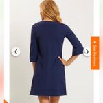 Jude Connally Blue Swirl Megan 3/4 Sleeve Jude Cloth Shift Dress Sz.L Size L Photo 3