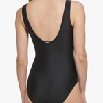 Calvin Klein Women's Standard Front Shirring Colorblock Panel One Piece 18 Photo 5